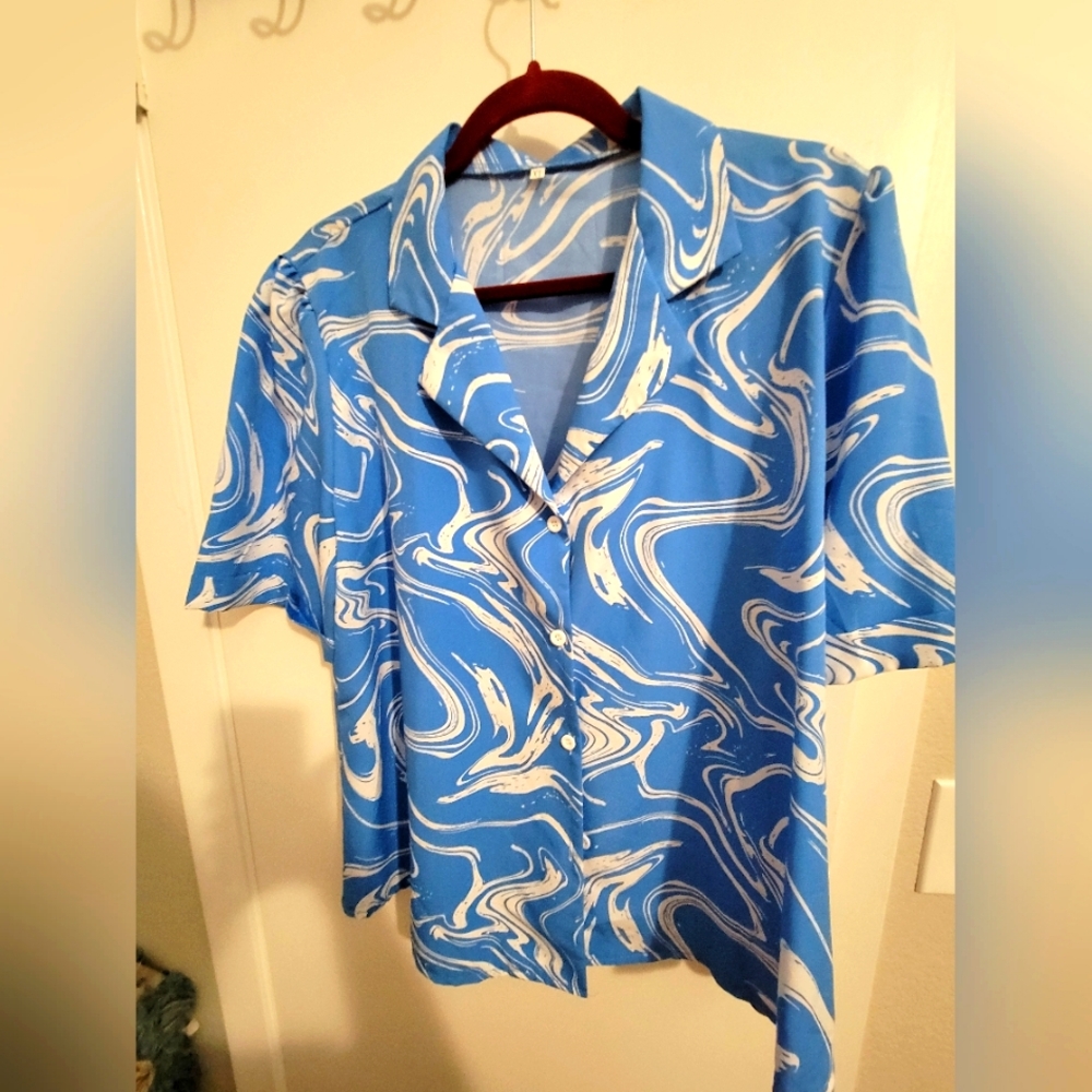 XL Generic Women's Short sleeve Blouse